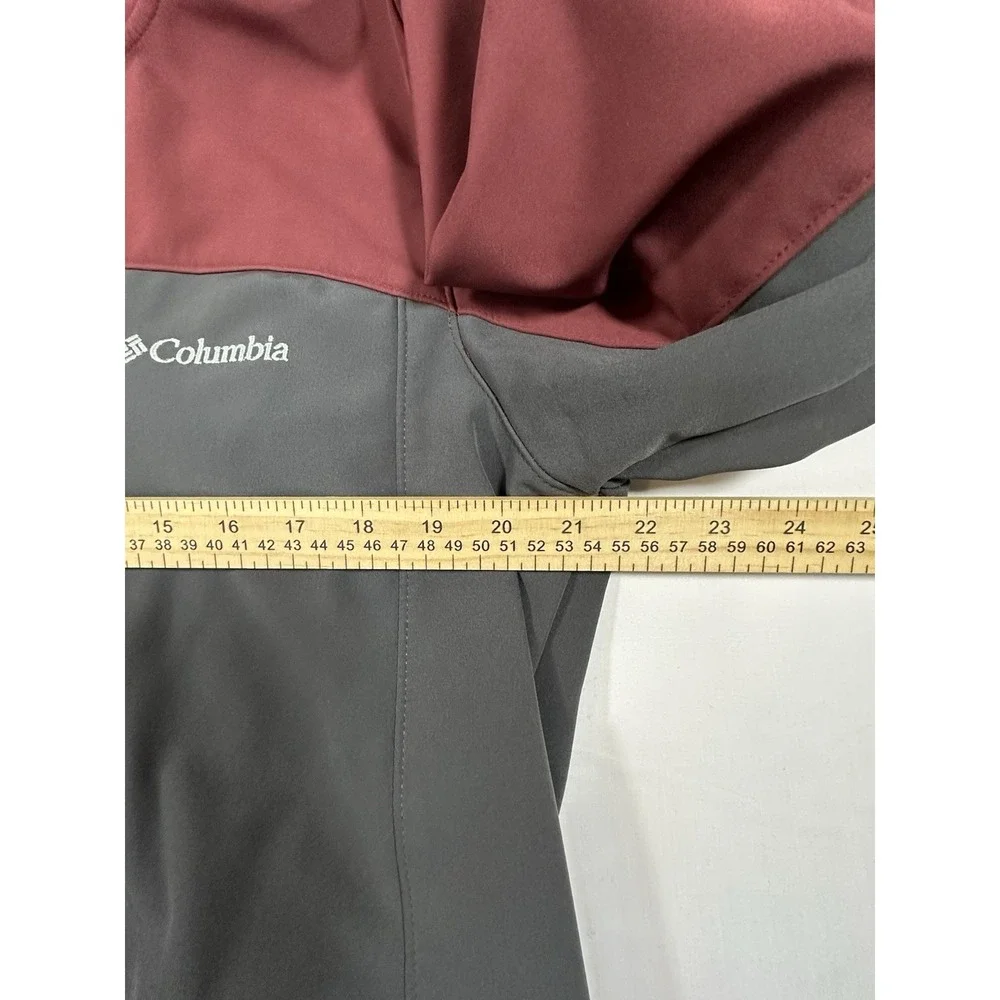 Columbia Omni-Wind Block Softshell Jacket Red  Men's Medium Windproof Full Zip